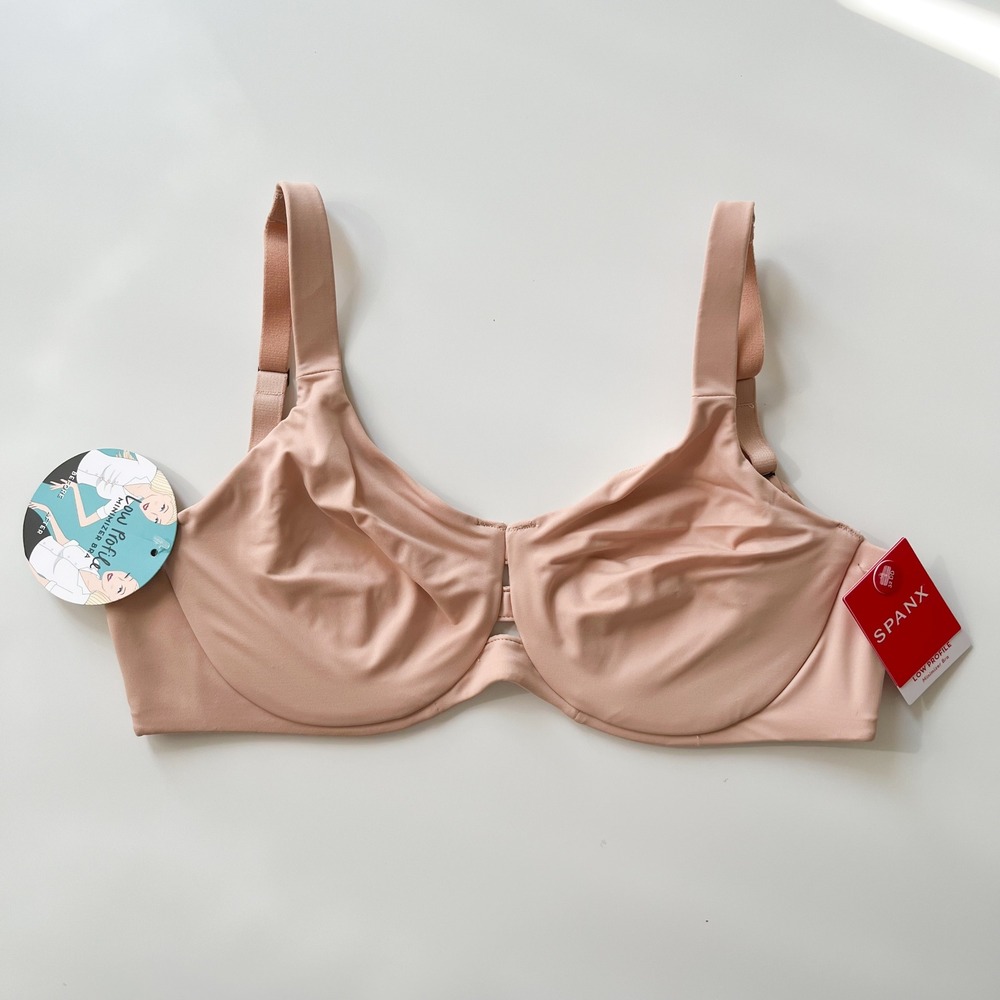 NWT Spanx Low Profile Minimizer Bra Champagne Beige 32DD